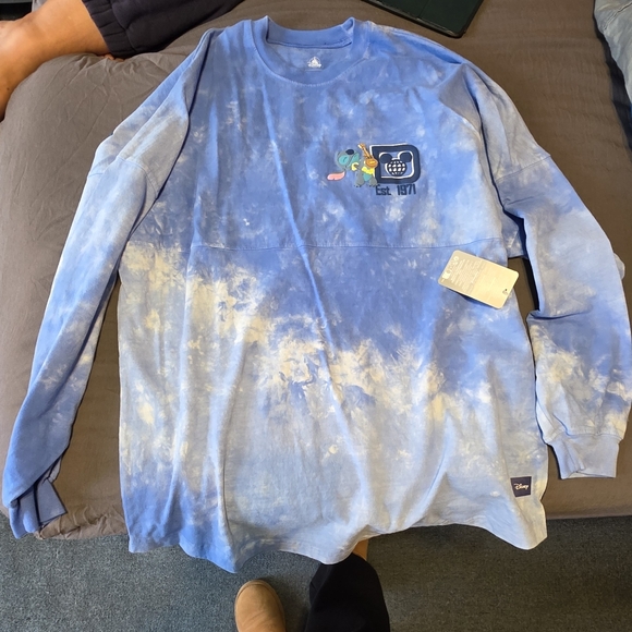 Disney Tops - Disney Tie-Dye Blue Stitch Spirit Jersey
